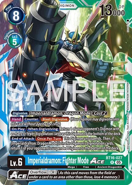 Imperialdramon : Fighter Mode ACE [BT16-027] (Réédition) [Advanced Booster Digimon Generation]