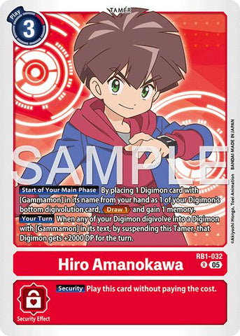 Hiro Amanokawa [RB1-032] (Réédition) [Advanced Booster Digimon Generation]