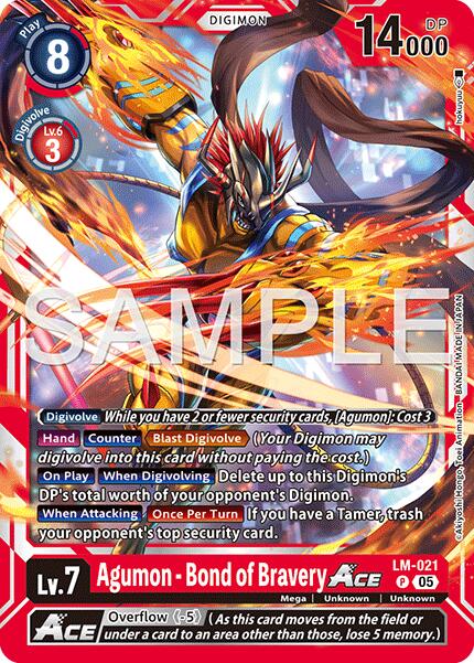 Agumon [LM-021] - Lien de Courage ACE (Réédition) [Digimon Generation Booster Avancé]