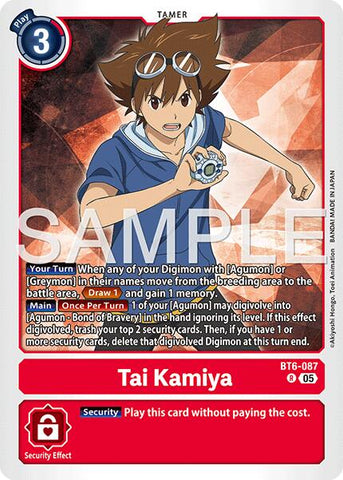 Tai Kamiya [BT6-087] (Réédition) [Advanced Booster Digimon Generation]