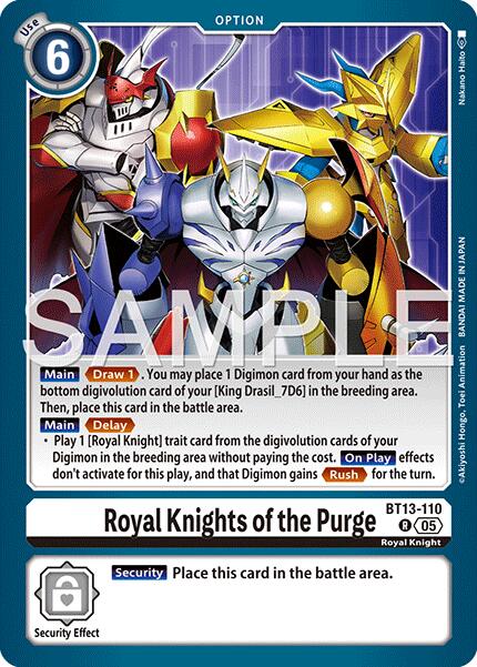 Royal Knights de la Purga [BT13-110] (Reimpresión) [Advanced Booster Digimon Generation]