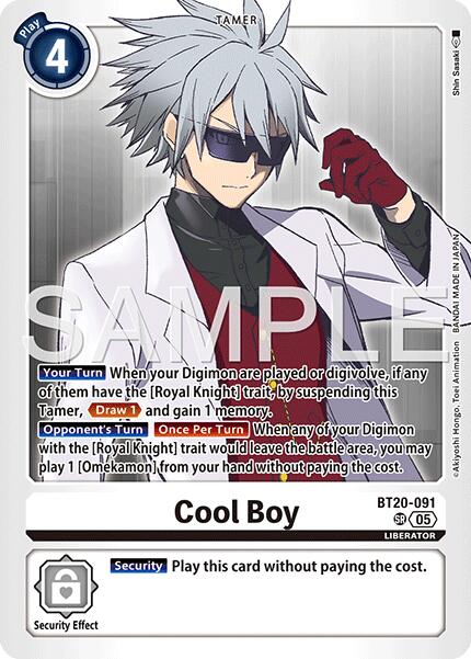 Cool Boy [BT20-091] (Réédition) [Advanced Booster Digimon Generation]