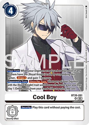 Cool Boy [BT20-091] (Reimpresión) [Advanced Booster Digimon Generation]