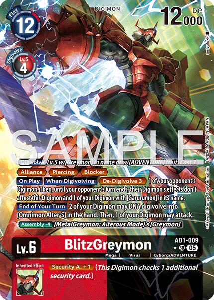 BlitzGreymon [AD1-009] (Arte Alternativo) [Digimon Generation - Booster Avanzado]