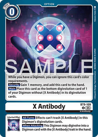X Antibody [BT9-109] (Reedición) [Advanced Booster Digimon Generation]