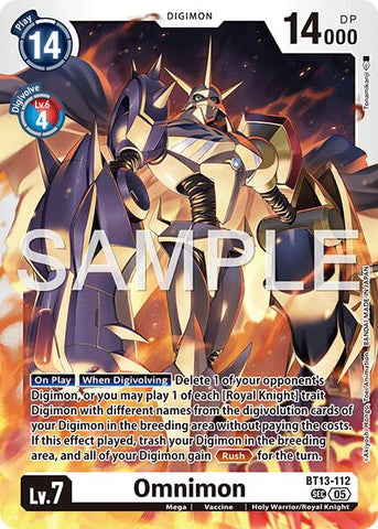 Omnimon [BT13-112] (Reimpresión) [Booster avanzado Digimon Generation]