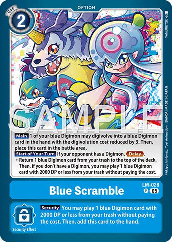 Blue Scramble [LM-028] (Reimpresión) [Generación Digimon de refuerzo avanzado]