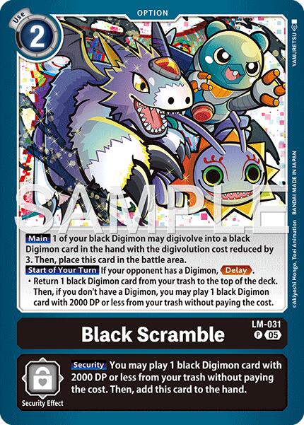 Black Scramble [LM-031] (Réédition) [Digimon Generation - Pack d'extension avancé]