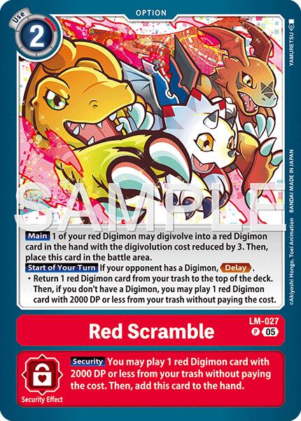 Red Scramble [LM-027] (Reimpresión) [Generación Digimon de refuerzo avanzado]