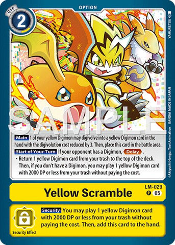 Scramble Amarillo [LM-029] (Reedición) [Advanced Booster Digimon Generation]