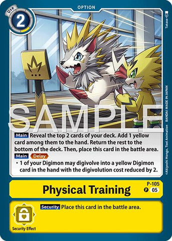 Entraînement physique [P-105] (Réimpression) [Digimon Génération de boosters avancés]