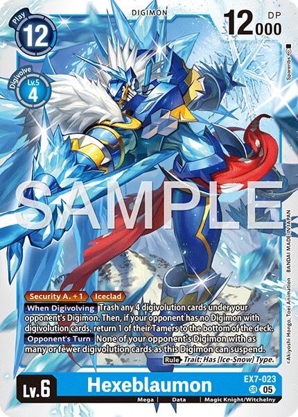 Hexeblaumon [EX7-023] (Réédition) [Advanced Booster Digimon Generation]