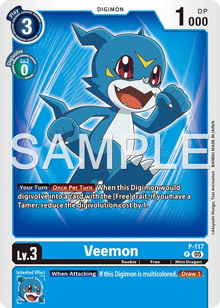 Veemon [P-117] - P-117 (Reimpresión) [Advanced Booster Digimon Generation]
