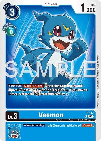 Veemon [P-117] - P-117 (Reimpresión) [Advanced Booster Digimon Generation]
