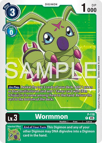 Wormmon [P-118] - P-118 (Reimpresión) [Generación Digimon de refuerzo avanzado]