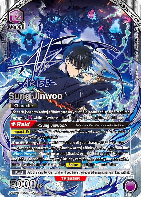 Image for Sung Jinwoo (022) (SR**) (UE17BT/SLG-1-022) (UE17BT) - Union Arena