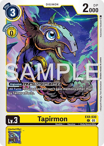 Tapirmon [EX8-030] (Reedición) [Advanced Booster Digimon Generation]