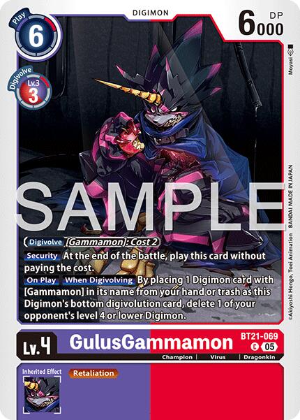 GulusGammamon [BT21-069] (Reimpresión) [Advanced Booster Digimon Generation]