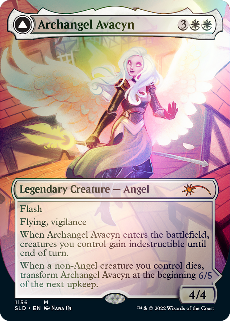 Archange Avacyn // Avacyn, la purificatrice (sans bordure) [Secret Lair : De Mignon à Brutal]