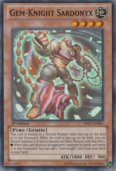 Chevalier Gemme Sardoine [HA07-FR001] Super Rare