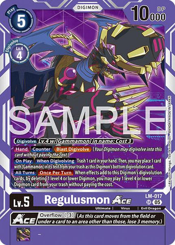 Regulusmon ACE [LM-017] (Reimpresión) [Advanced Booster Digimon Generation]