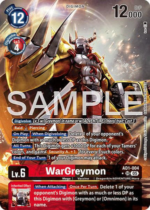 WarGreymon [AD1-004] (Alternate Art) [Advanced Booster Digimon Generation]