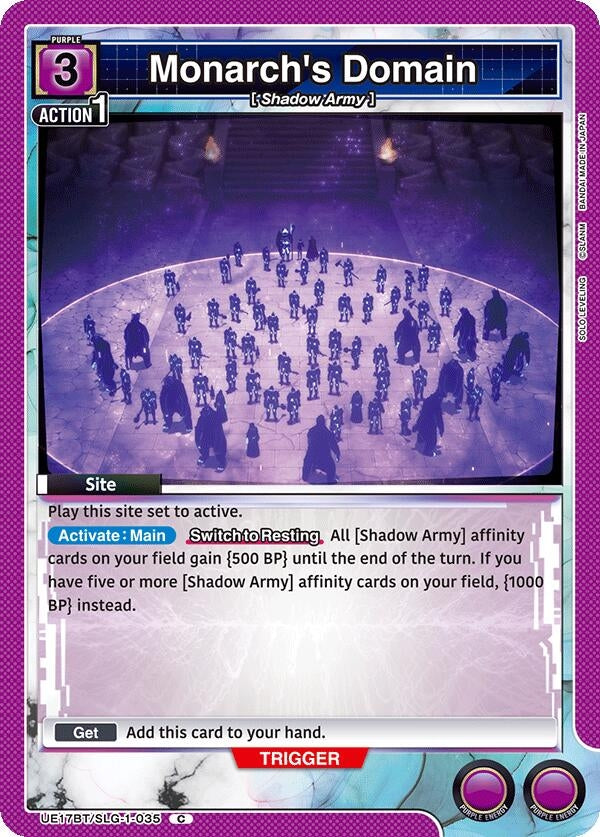 Image for Monarch's Domain (UE17BT/SLG-1-035) (UE17BT) - Union Arena