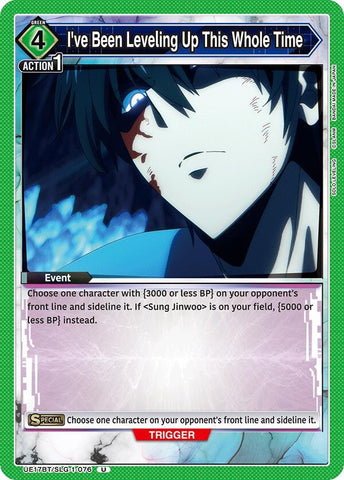 Image for I've Been Leveling Up This Whole Time (UE17BT/SLG-1-076) (UE17BT) - Union Arena