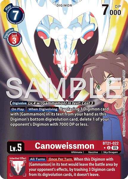 Canoweissmon [BT21-022] (Arte alternativo) [Digimon Generation - Advanced Booster]