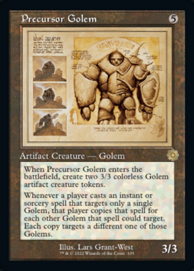 Golems précurseurs (Schéma rétro) [Les Antiquités Rétro de La Guerre des Frères]