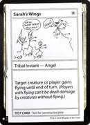 Les Ailes de Sarah [Cartes testées du booster mystère]