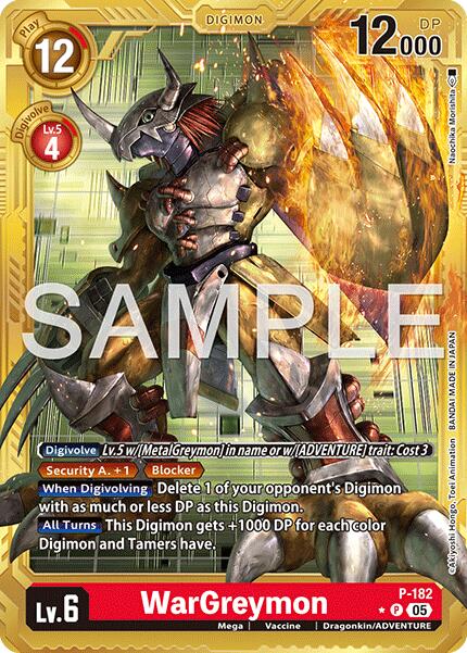WarGreymon [P-182] (Borde Dorado) [Advanced Booster Digimon Generation]