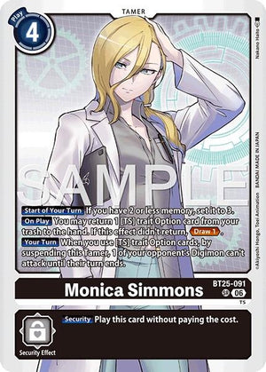 Image for Monica Simmons (BT25-091) (BT-25) - Digimon Card Game