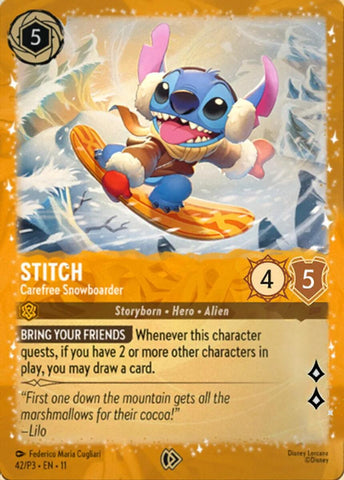 Stitch - Snowboarder despreocupado (42) [Cartas promocionales]