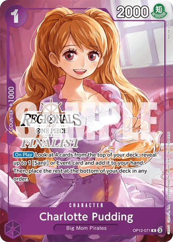 Charlotte Pudding (Carte Finaliste Régionales Set 26-27) [Cartes promotionnelles One Piece]