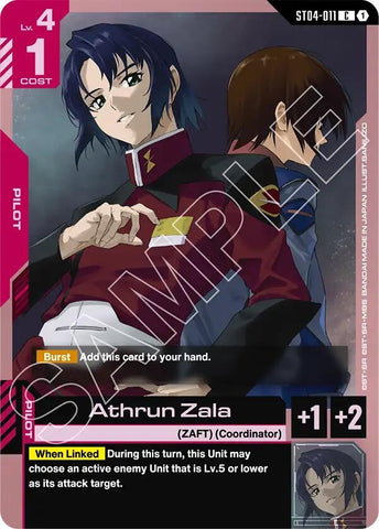 Image for Athrun Zala (ST04-011) (ST09) - Gundam Card Game
