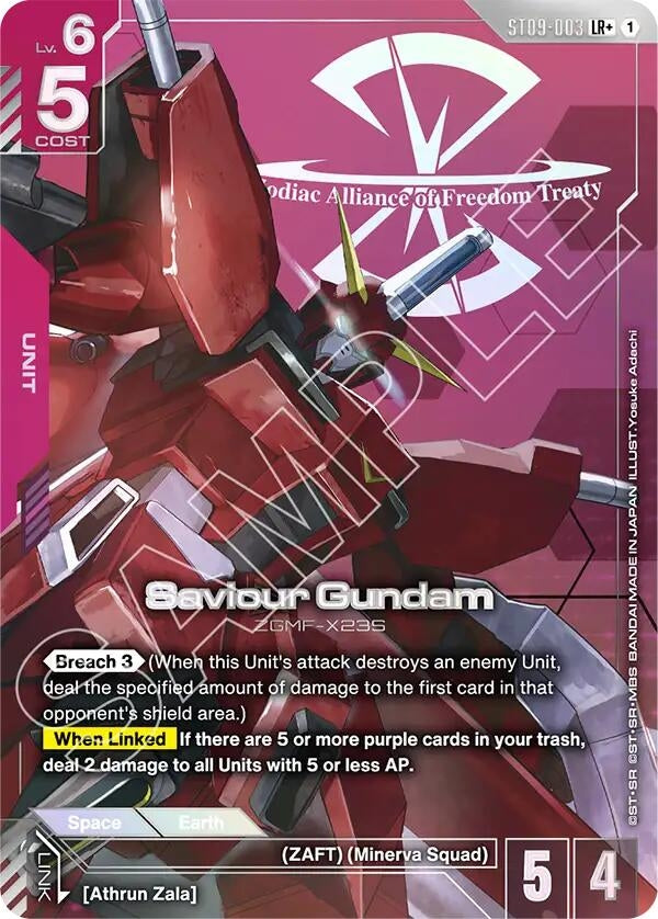 Image for Saviour Gundam (LR+) (ST09-003) (ST09) - Gundam Card Game