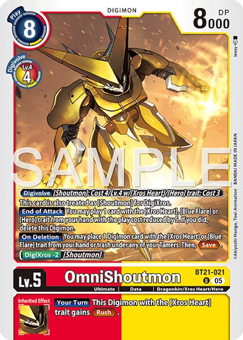 OmniShoutmon [BT21-021] (Reimpresión) [Advanced Booster Digimon Generation]