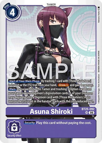 Image for Asuna Shiroki (BT25-092 SR) (BT-25) - Digimon Card Game