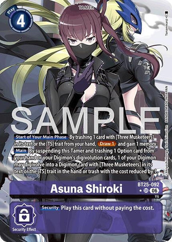 Image for Asuna Shiroki (Alternate Art) (BT25-092 SR) (BT-25) - Digimon Card Game