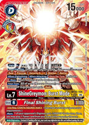 Image for ShineGreymon: Burst Mode // Final Shining Burst (Alternate Art) (BT25-104 SEC) (BT-25) - Digimon Card Game