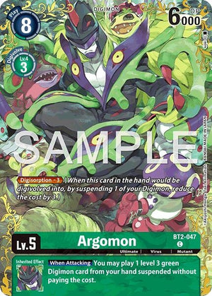 Image for Argomon - BT2-047 (Alternate Art) (BT2-047 C) (BT-25) - Digimon Card Game