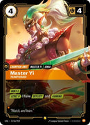 Image for Master Yi - Tempered (Alternate Art) (113a/219) (UNL) - Riftbound: League of Legends Trading Card Game