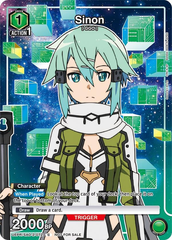 Image for Sinon (072) (UEPR/SAO-2-072) (UEPR) - Union Arena
