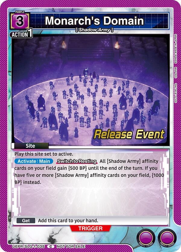 Image for Monarch's Domain (UE17BT/SLG-1-035) (UE17BT_RE) - Union Arena
