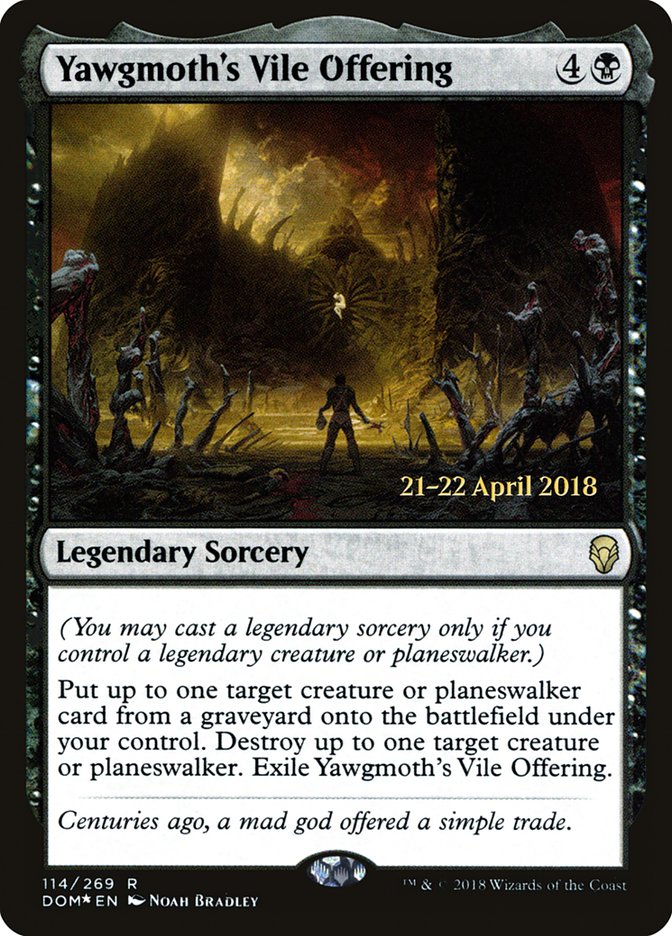 L'Offrande immonde de Yawgmoth [Promos d'avant-première Dominaria]