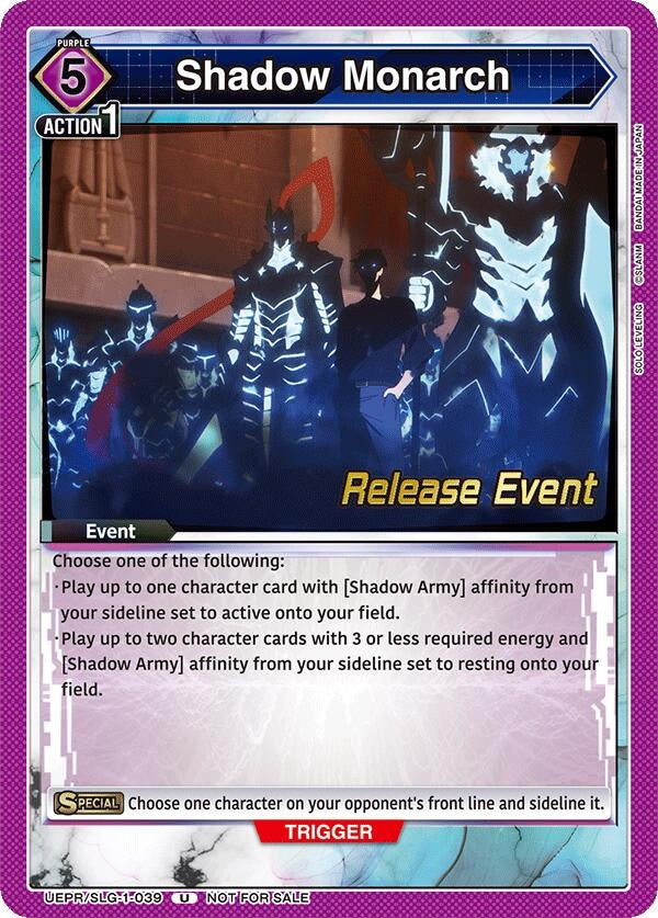 Image for Shadow Monarch (UE17BT/SLG-1-039) (UE17BT_RE) - Union Arena