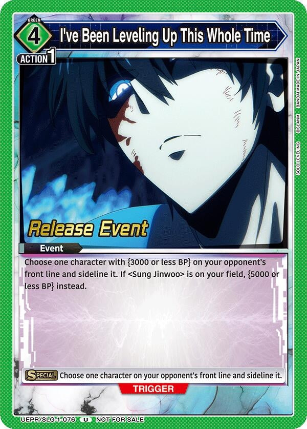 Image for I've Been Leveling Up This Whole Time (UE17BT/SLG-1-076) (UE17BT_RE) - Union Arena