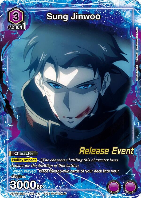Image for Sung Jinwoo (016) (Release Event Participation) (UE17BT/SLG-1-016) (UE17BT_RE) - Union Arena