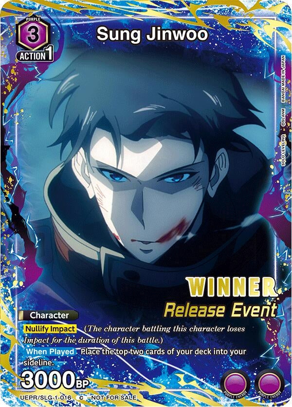 Image for Sung Jinwoo (016) (Release Event Winner) (UE17BT/SLG-1-016) (UE17BT_RE) - Union Arena